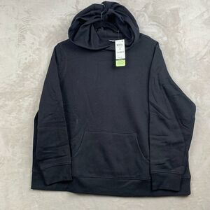 IDEOLOGY 1X WOMENS HOODED SWEATSHIRT BLACK CASUAL